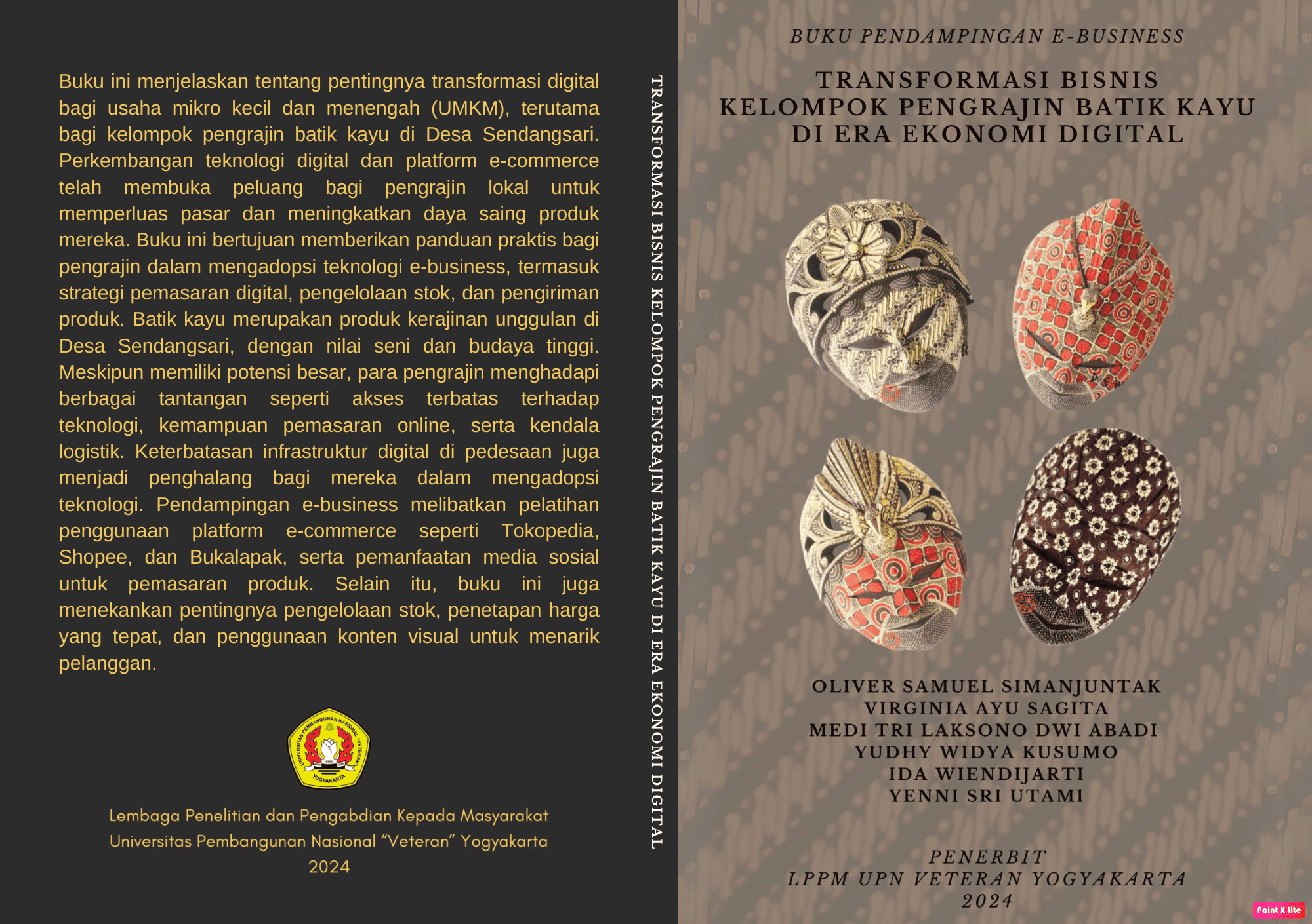 Cover Buku Transformasi Bisnis Kelompok Pengrajin Batik Kayu Di Era Ekonomi Digital